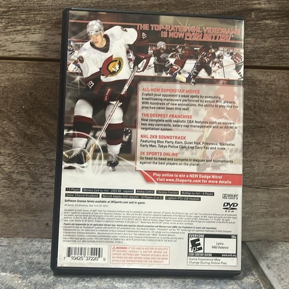 5 for 60$ NHL 2K8 for PlayStation 2 - Picture 4 of 4